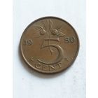 Нидерланды 5 центов 1980