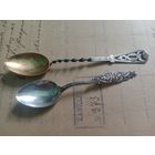 Две красивые Серебряные ложечки. Ag925.