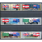 Острова Кука - 1983г. - флаги - 12 марок - полная серия, MNH, 4 марки с отпечатками на клее [Mi 915-920]. #3-WB-Z-1-3