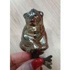 Елочные игрушки стекло медведь на прищепке, мишка. каталог