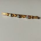 Брошь - планка винтажная. Позолота. Аврора Бореалис. 70-е годы. 5 см.