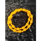 Бусы длинные из смолы под янтарь СССР