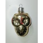 Ёлочная игрушка  - Филин . СССР  . Стекло .