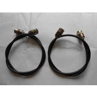 Разъёмы антенные для военного оборудования (2 шт. на кабеле) - из СССР