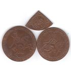 Набор монет ЕФИМОК 1654 год Алексей Михайлович Рубль; Полтина; Полполтина  (3 шт. ) Копии _состояние UNC