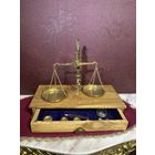 Старинные походные весы, Европа, много лотов с рубля