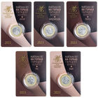 2 рубля, Животный мир на гербах городов Беларуси 2023. Медведь, Орел, Лось, Бык, Лиса