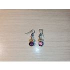 Серьги с подвесками из натурального материала.