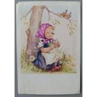 Maria Pia Franzoni. Винтажная открытка, чистая. Болгария.