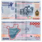 Бурунди 5000 франков 2022 год UNC