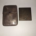 Старинный портсигар и спичечница. Серебро 830пр. Германия.
