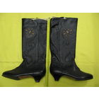 Сапоги женские демисезонные кожаные (размер 37,5)