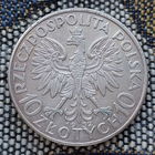 Польша 10 злотых 1933 года, UNC. Ядвига. Буква монетного двора. Серебро. Сторгуй за свою цену, предложи обмен!