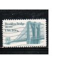 США-1983, (Мих.1630) , гаш. , Бруклинский мост, (одиночка),