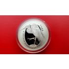 Большая белая цапля. Вялiкая белая чапля - 2008. 10 рублей. Серебро. ЧИТАЙТЕ ОПИСАНИЕ.