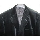 NEXT ENGLAND Бархатный Новый Пиджак Черно-серый в тонкую полоску Приталенный Пуговицы Карманы Шлица