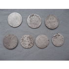 Лот из 7-ти монет номиналов 10 и 5 грош и не только  от 1 рубля без МЦ