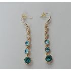 Серьги с кристаллами. Размер 0.8-4.5 см. Европа.