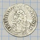 С 1 РУБЛЯ! МОНЕТА 6 ГРОШЕЙ ПРУССИЯ 1698 СЕРЕБРО