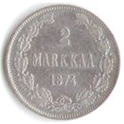 2 марки 1874 год (для Финляндии) _состояние XF