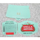Пивная этикетка Стелла Артуа безалкогольное. Светлое пастеризованное