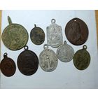 Медальоны католические18-20век,9шт.