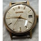 Часы "Sekonda" by Полёт, костюмные,Золочение,состояние,редкий циферблат Гильоше