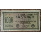 Банкнота 1000 марок 1922 год. Веймарская республика