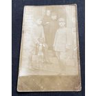 Фотооткрытка 1 Мировая война / Немецкие офицеры / китель (Einheitsmutze), фуражка, бриджи кавалерийского типа и высокие сапоги