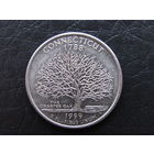 1\4 доллара,1999 Коннектикут. США.