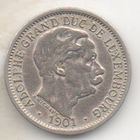 ВЕЛИКОЕ ГЕРЦОГСТВО ЛЮКСЕМБУРГ 10 САНТИМОВ 1901. ВЕЛИКИЙ ГЕРЦОГ АДОЛЬФ
