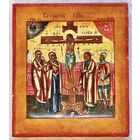 Распятие Иисуса Христа, 19 век, Палех. Размер 8,5х10 см.