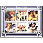 Мозамбик 2001 Искусство Живопись Религия Рождество Ангелы MNH  лист 6 марок