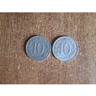 10 геллеров 1968 года.Чехословакия.Цена за шт.