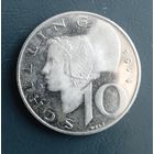 10 шиллингов 1974. Австрия. Proof. Зеркальная.