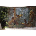 -  Ковёр УТРО В СОСНОВОМ ЛЕСУ 1950-ые Германия Оригинал ! (Знаменитые Медведи)