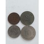 Набор монет Германии. 1898-1913гг.