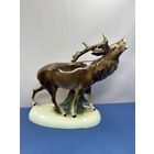 Старт с 1 рубля! Статуэтка Олень ревущий Германие в реставрацию , кракелюр  смотрите другие лоты много распродаж !!!