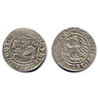 Полугрош 151?, Жигимонт Старый, Вильно. Окончания легенд: Ав - ':15?', Рв - 'LITVANIE.:.'