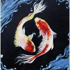 Картина "карпы кои'