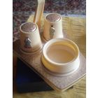 Винтажный комплект для специй Рижский завод пластмасс клеймо