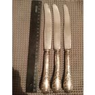 Ножи столовые с МНЦ посеребренной ручкой СССР