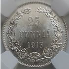 25 пенни 1913 MS-64  Нечастый год