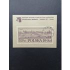 Польша 1973 Блок Mi.55 с маркой "Всемирная филателистическая выставка в Познани "POLSKA 73" к 500-летию со дня рождения Николая Коперника" (гашение с клеем) марка Mi.2263 каталог 1.50 евро
