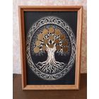 Денежное дерево. Панно из монет.