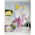 Картина. В.Горяев Оригинал иллюстрации. тушь, акв. 1964г.