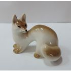 Статуэтка фарфоровая "Лиса" ЛФЗ 80-е годы СССР. Целая, без реставрации.