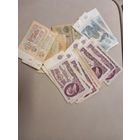 Банкноты СССР сборный лот 25р 12шт 5р 2шт 3р 3шт 1р 6шт