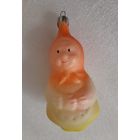 Игрушка ёлочная Бабка (Сказка Репка), стекло. СССР