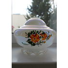 Шикарный старинный плафон для люстры  ручная роспись